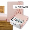 Prześcieradło Frotte z Gumką 160X200 Gruba Bawełna 200g Bok 30 pudrowy róż